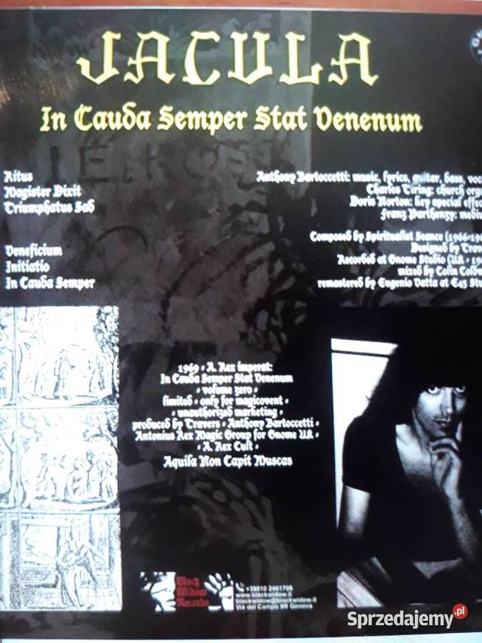 Archiwum proggothic dark rocka JACULA Cauda płyta winylowa Rzeszów sprzedam