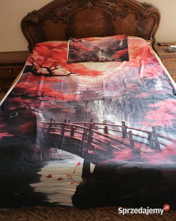 Poszewka na kołdrę i poduszkę 160x220 motyw śląskie Lędziny