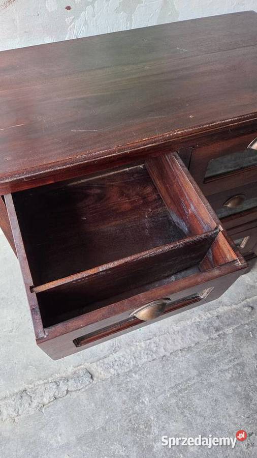Drewniana komoda apteczna vintage Giżycko