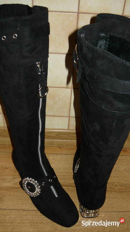 Buty kozaki zamszowe Myszków