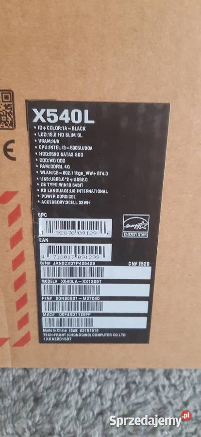 Laptop asus Intel Core i3 łódzkie Łódź