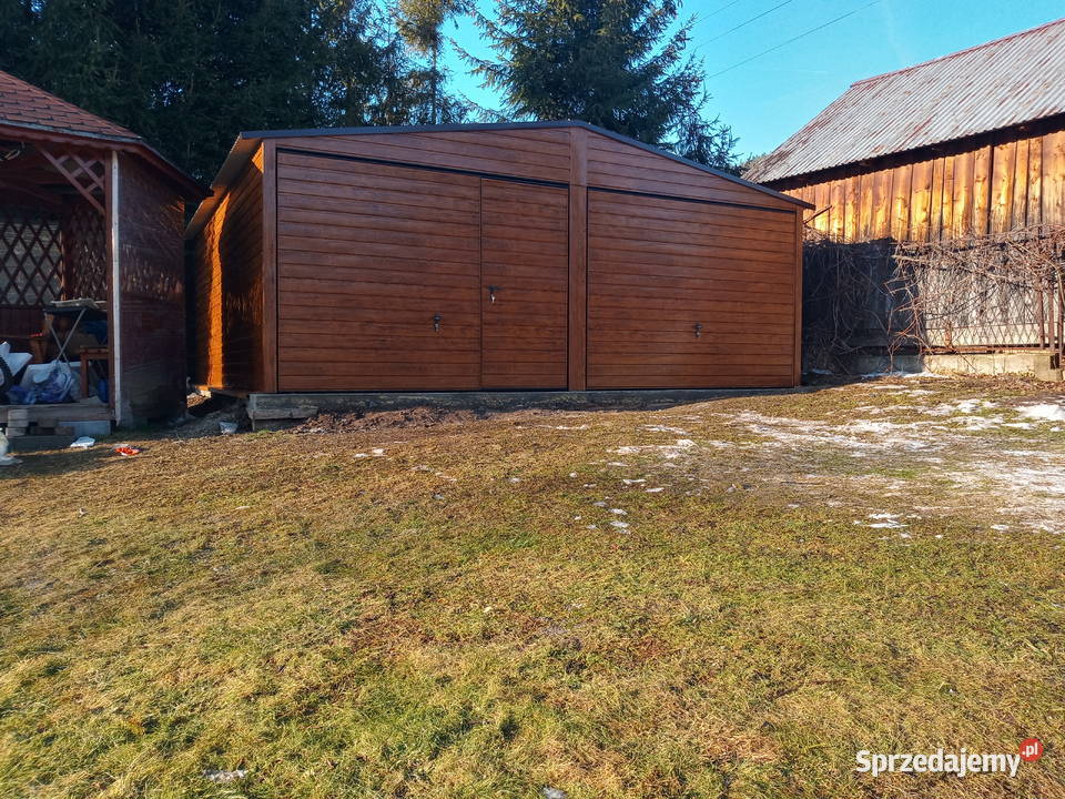 Garaż blaszany 6x6 drewno podobny profil Sprzedaż Strzelce Opolskie