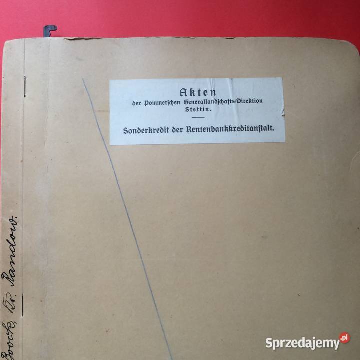 1984 Niemiecka Teczka Akt Stettin Szczecin