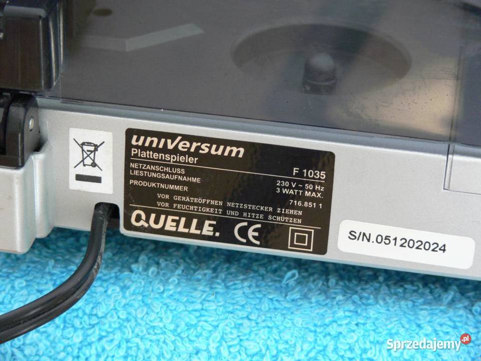 Gramofon Universum przedwzmacniacz WYSYŁKA Jasło
