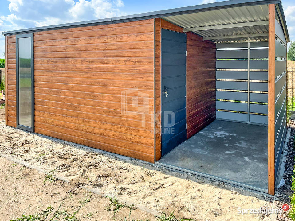 Schowek domek ogrodowy 4x3m wiata 2m drzwi okno Gorzów Wielkopolski