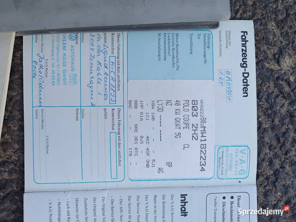 Vw polo CL 86c2f 13 NZ 55 1991r 55KM Rzeszów