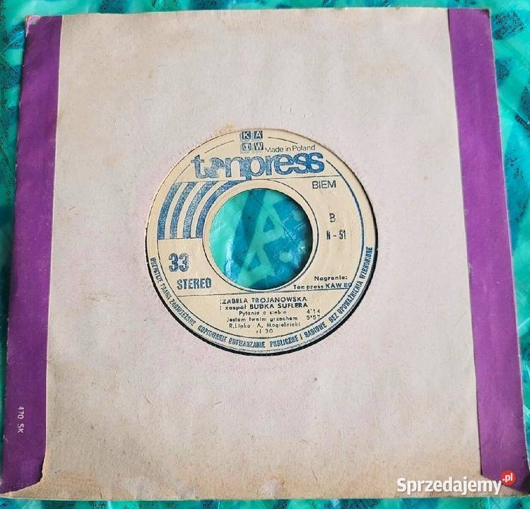 Izabela Trojanowska i Budka Suflera dwa single z płyta winylowa