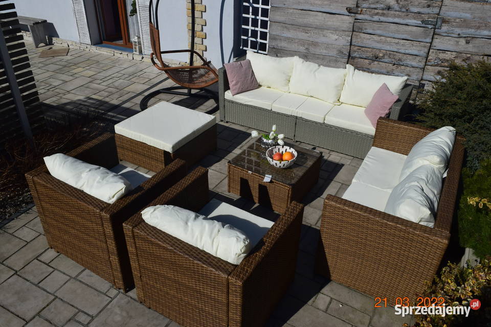 komplet XL BORNERO zestaw ogrodowy technorattan Bosutów