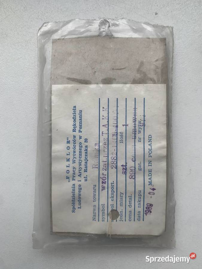 Ramka 1989 Folklor rękodzieło Poznań Ratajczaka łódzkie Łowicz