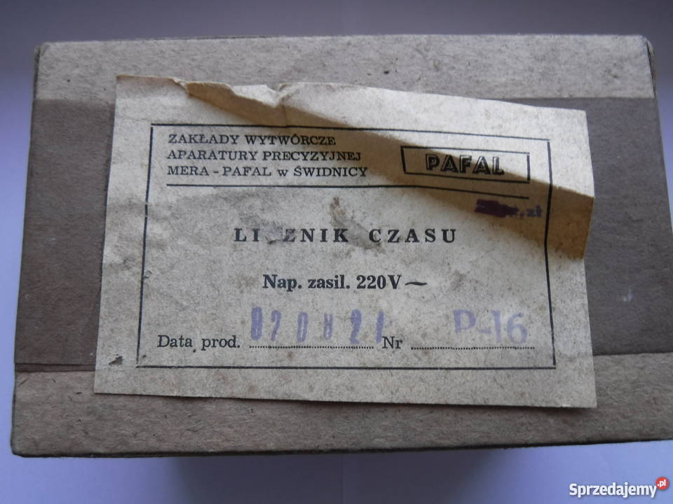 Licznik czasu pracy LGS 220V 50Hz Pafal Chlewiska sprzedam