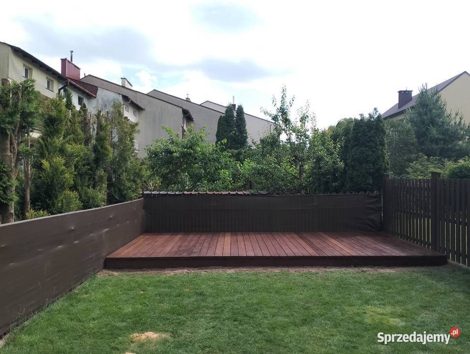 Taras drewniany drewniana architektura ogrodowa Stalowa Wola