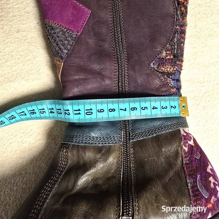 Unikatowe Kozaki Damskie Think skóra naturalna inna Gdańsk