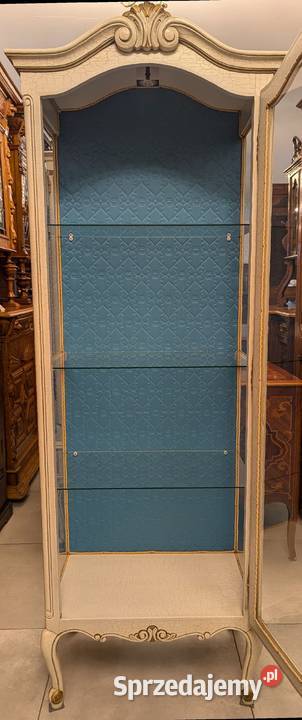 Piękna witryna ludwikowska ecru szer 65 sklep Kredensy i witryny Dąbrowa Górnicza sprzedam