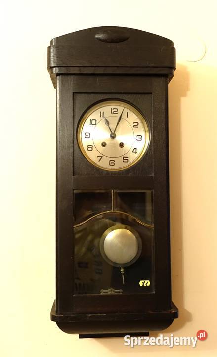 Urgos Ładny stylowy zegar wiszący Heban 81 Płock