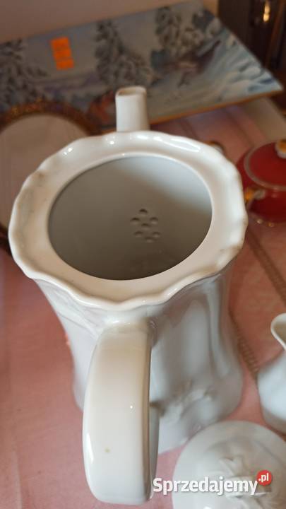 Dzbanek do kawy Hutschenreuther Germany Biały Gdańsk