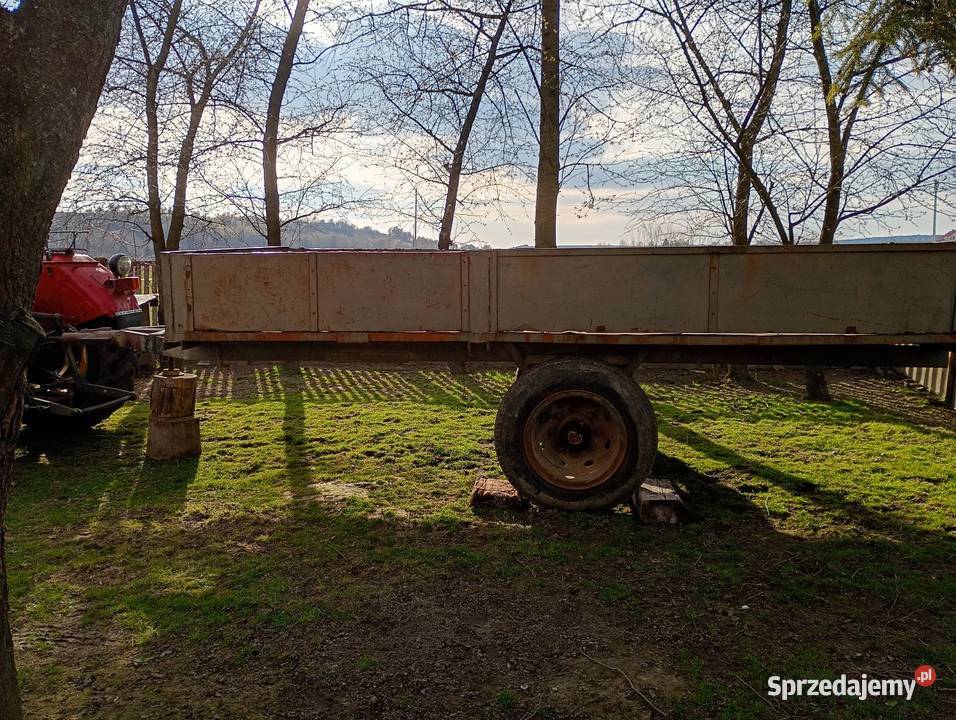 Przyczepa jednoosiowa masywna mocna świętokrzyskie Pińczów sprzedam
