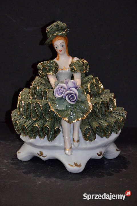 Roceram porcelana figurka Contesa koronki do kolekcji18-19cm