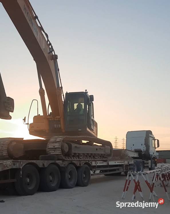Transport koparek gąsienicowych i ciężkich