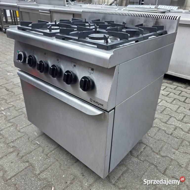 Kuchnia Gaz 4 Pal Piekarnik Elekt STALGAST M1582 Nowe Skalmierzyce