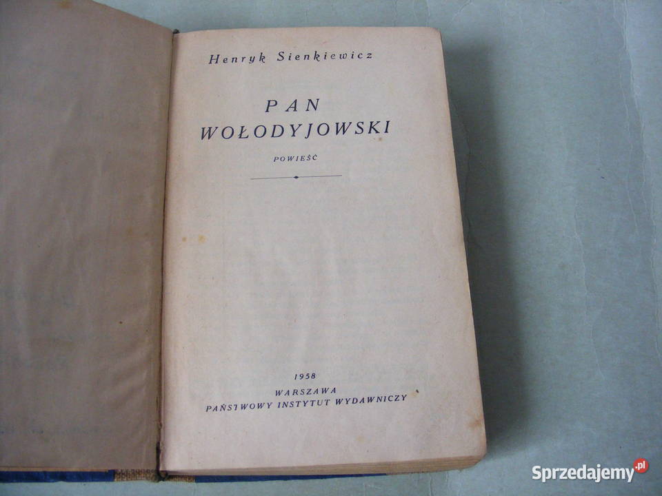 Sienkiewicz x 6 Rodzina Połanieckich Pan Oborniki Śląskie sprzedam