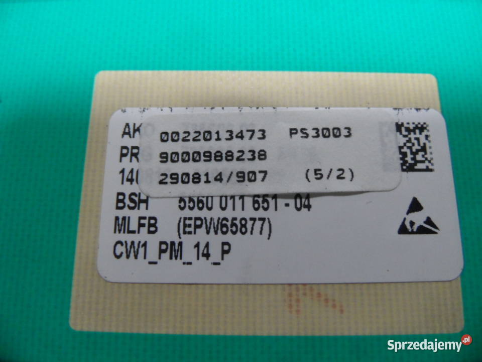 programator pralki bosch WAE20165 Strawczyn