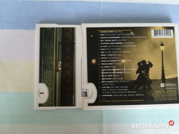 cd z muzyką z filmu The tango Lesson Lekcja Gdańsk