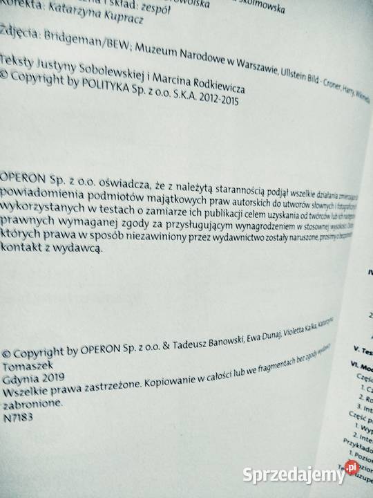 Testy z odpowiedziami polski operon