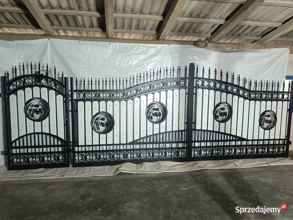 Brama Wjazdowa Dwuskrzydłowa Kuta Pręt Pełny Starachowice