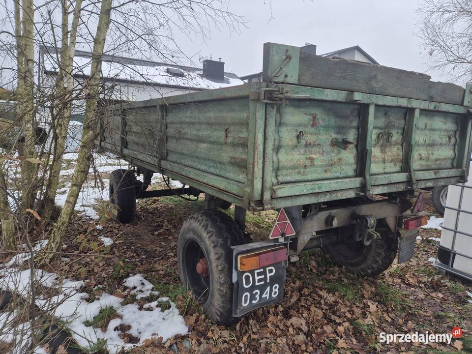 Przyczepa rolnicza D35 kaczka wywrotka dwuosiowa