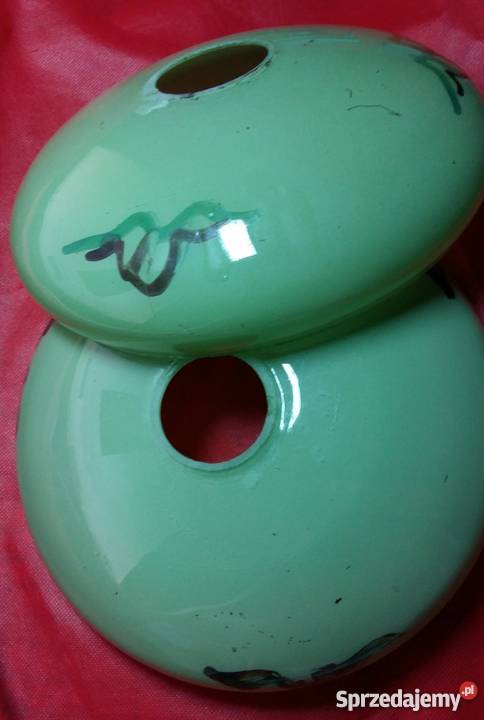 Zabytkowy klosz do żyrandola z lat 50ychBeret Porcelana i szkło Łódź