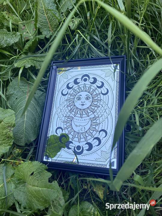 Lustro grawerowane ręcznie format A4