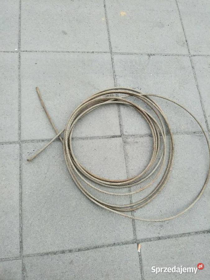 stalowa lina o długości 14 metrów Pozostałe Motoryzacja Gostyń