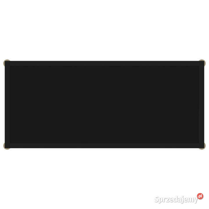 Stolik konsolowy czarny 80x35x75 szkło hartowane Warszawa