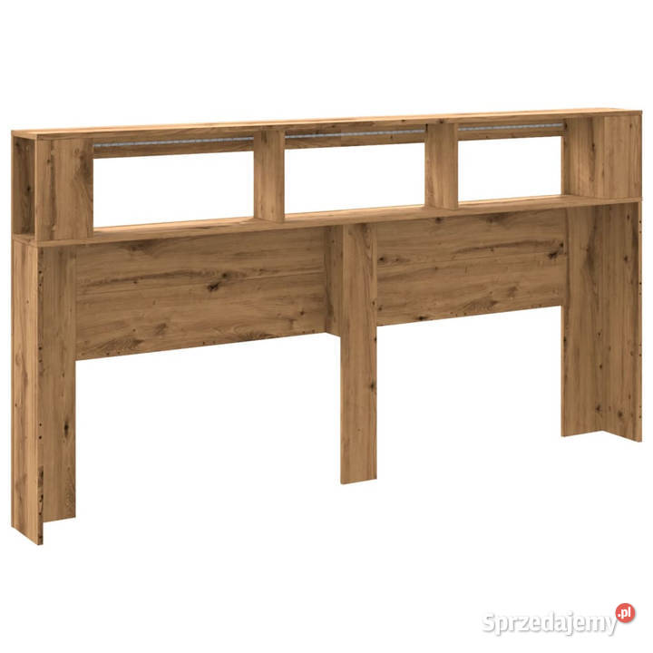 Wezgłowie łóżka z LED dąb artisan 200x185x1035 Warszawa