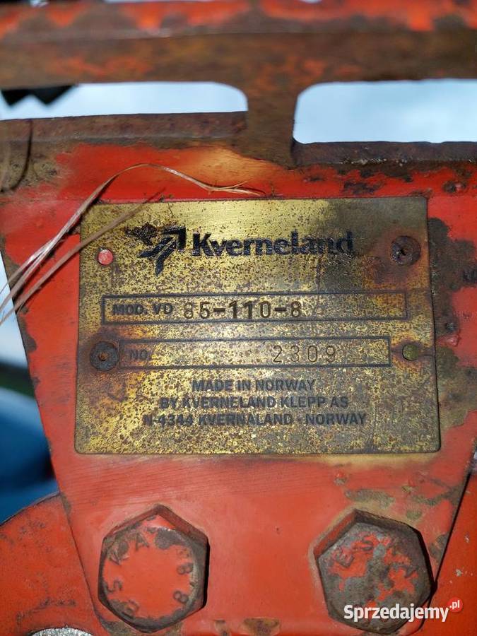 Kverneland vd 85 pług 4 obrotowy nieuszkodzony Iłża