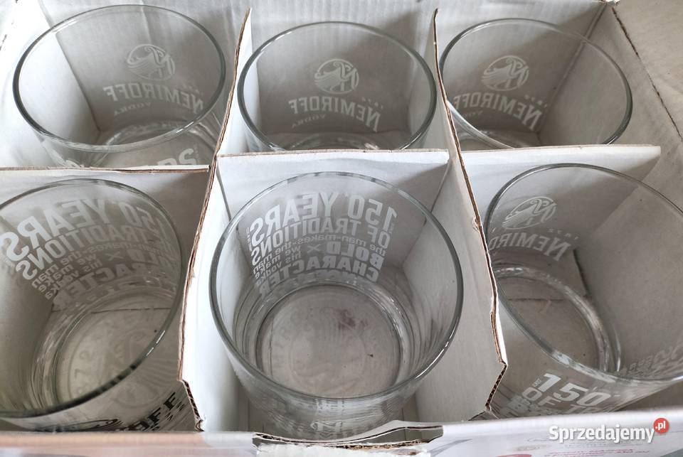 NEMIROFF Szklanki whisky wódka 6 NOWE Porcelana i szkło Olsztyn