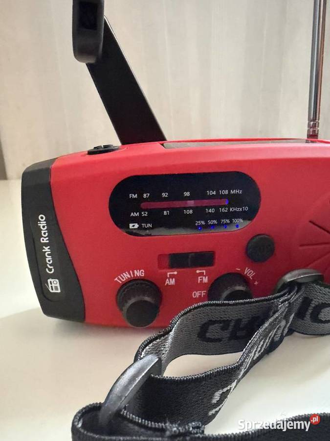 Zestaw Survivalowy radio solarne lampa czołowa Praszka