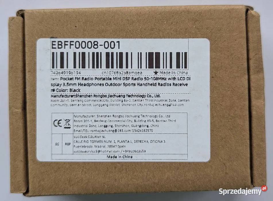 Mini Radio FM 50108MHz z Wyświetlaczem LCD Radio Warszawa sprzedam