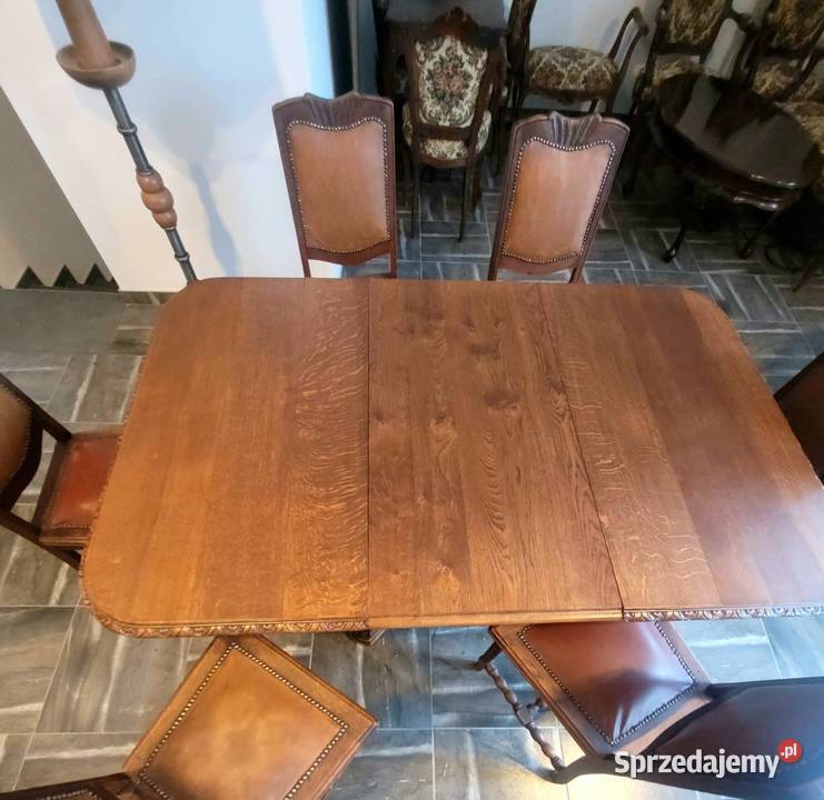 STÓŁ i 6 KRZESEŁ opolskie Nysa