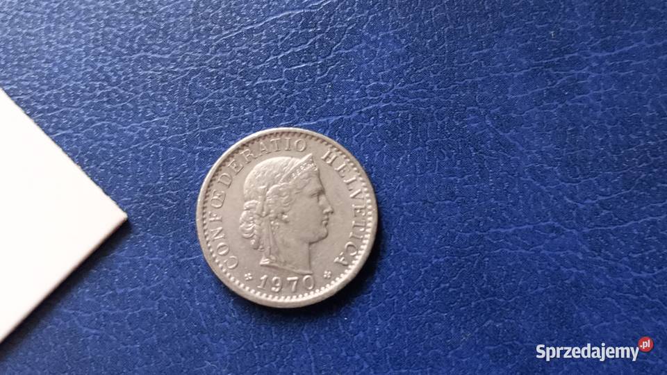 Stare monety 20 rappen 1970 Szwajcaria Lesko