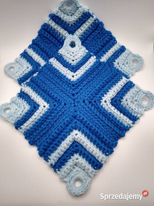 Uchwyty kuchenne łapki PATCHWORK handicraft 20 odcienie błękitu Gdańsk sprzedam