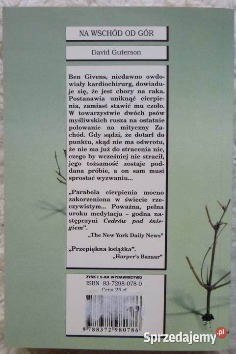 Na wschód gór David Guterson Warszawa
