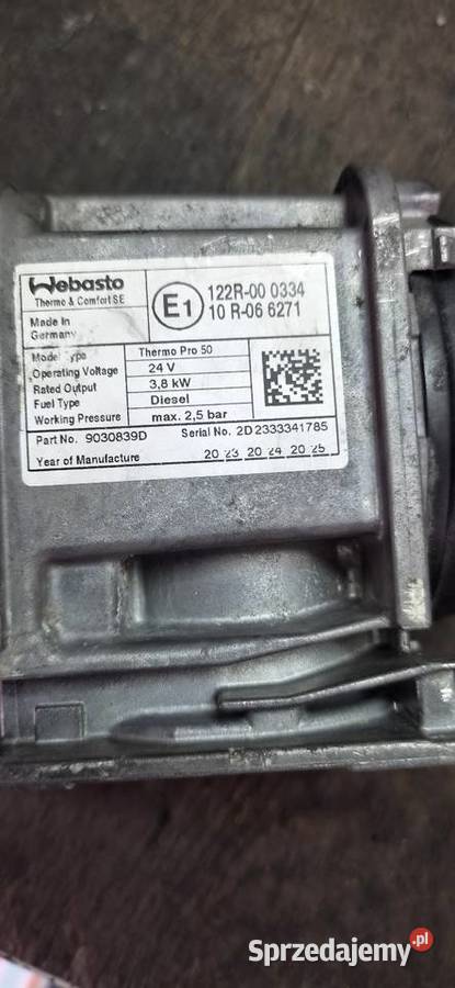 Silnik dmuchawa motor korpus webasto thermo pro sprzedam