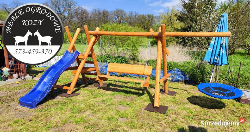 PROMOCJA Huśtawka ogrodowa drewniana plac zabaw Legnica sprzedam