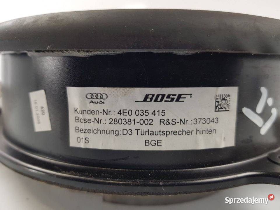 GŁOŚNIK BOSE 4E0035415 AUDI A8 D3 Lipno