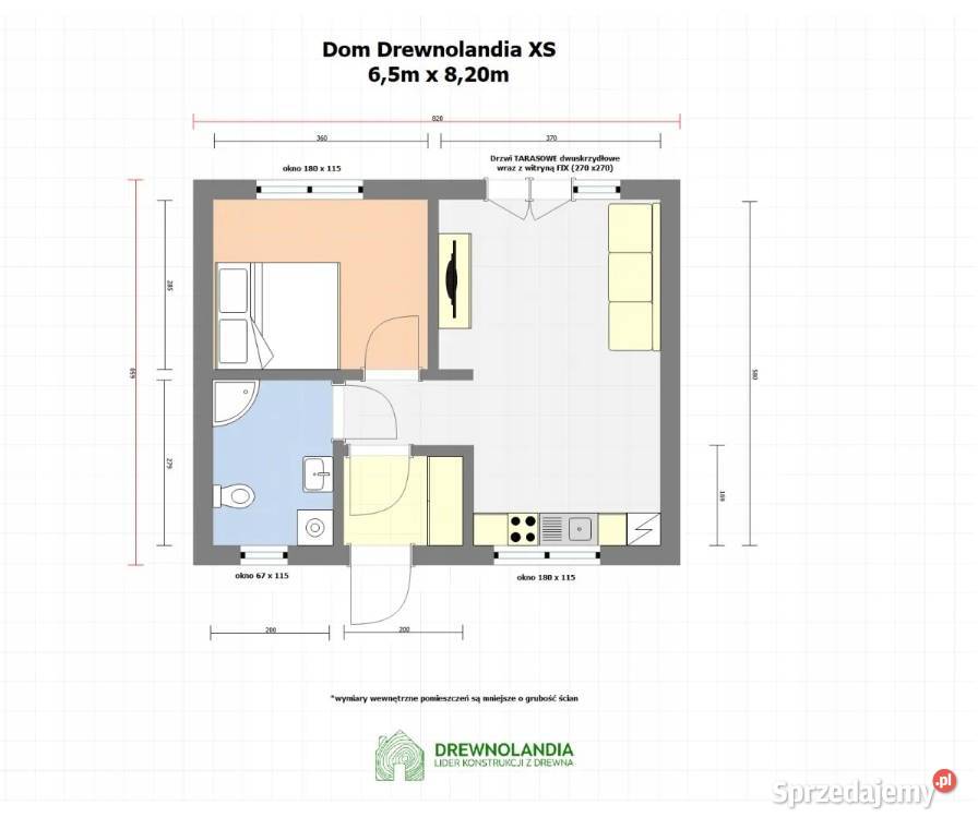 Domek ogrodowy Drewnolandia 650 x 830 Kozienice