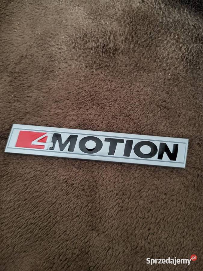 Emblemat 4MOTION VW Silver Nowy Aluminiowy Gliwice