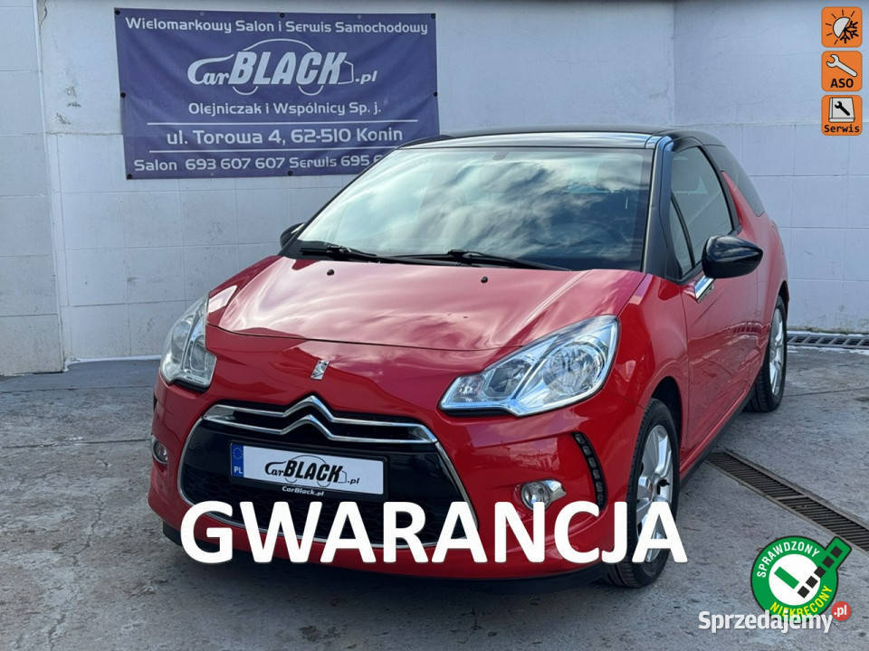 Citroen DS3 Pisemna Gwarancja 12 miesięcy VAT marża Konin