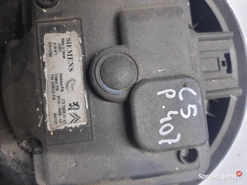 Peugeot 407 Citroen C5 wentylator dmuchawa Ksawerów