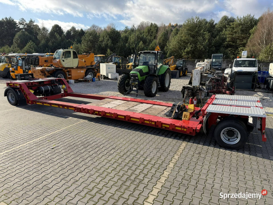 niskopodwoziowa EMTECH PCN 18 PNZS Tiefbett Przyczepy i naczepy Widełki